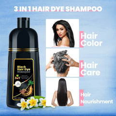 IIIMEIDU Hair Dye Shampoo application scene highlights simple root distribution