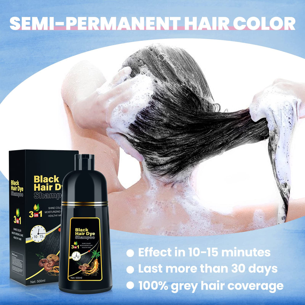 IIIMEIDU Hair Dye Shampoo gloves show easy, mess-free application