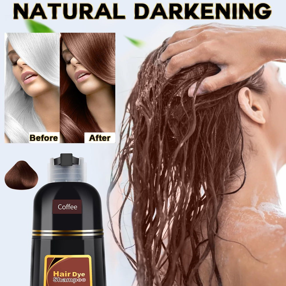 IIIMEIDU hair dye shampoo 500ml packaging ideal for long-use.