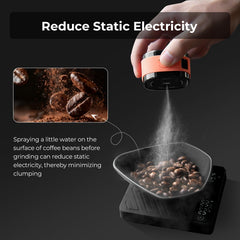 IKAPE espresso tamper USB rechargeable feature highlighted for long-lasting power