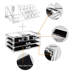 Ikee Design vanity organizer on countertop adds elegance to bathroom or dresser