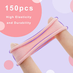 IKOCO seamless cotton hair ties close-up showing soft, snag-free design.
