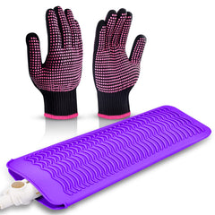 IKOCO heat gloves protect hands during curling iron sessions with heat resistance