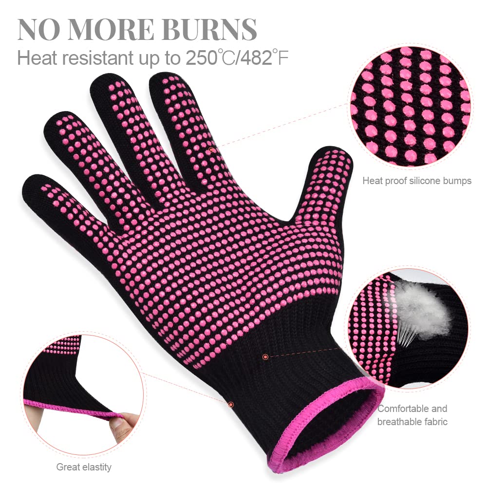 IKOCO gloves with silicone dots provide a secure grip on hot tools