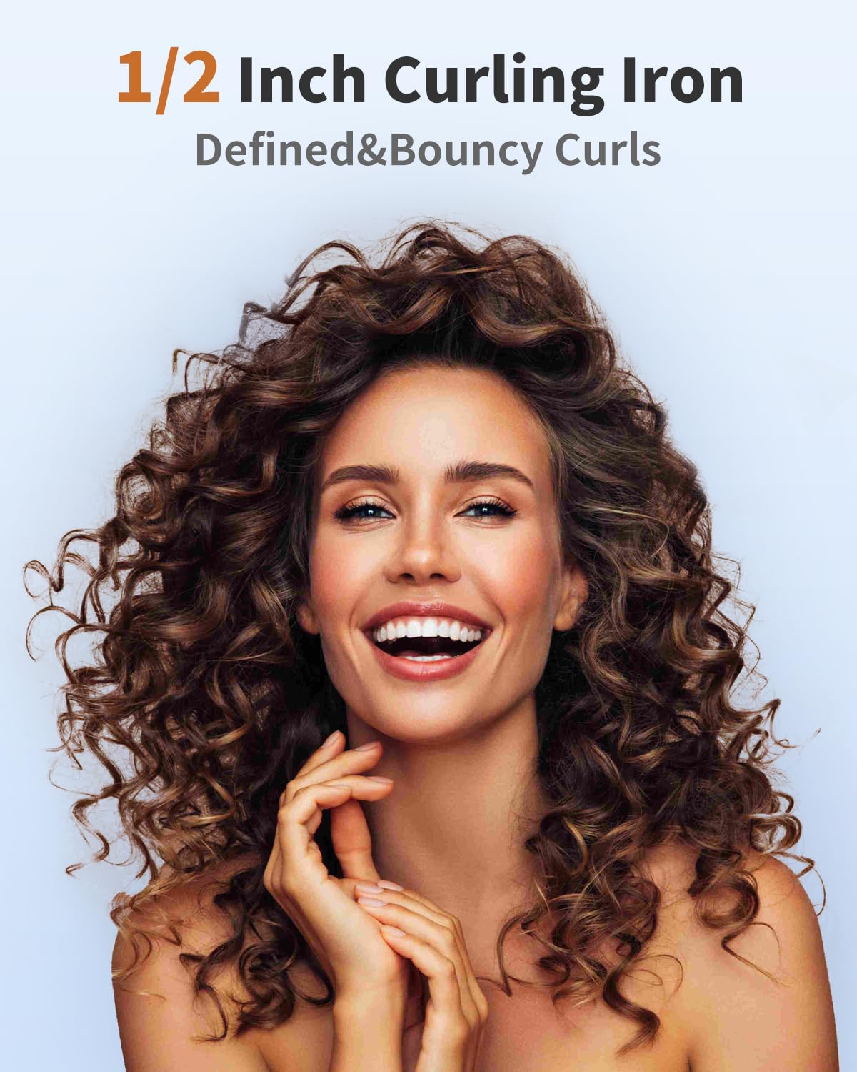 IKV long-barrel curling wand for faster styling and fuller curls.