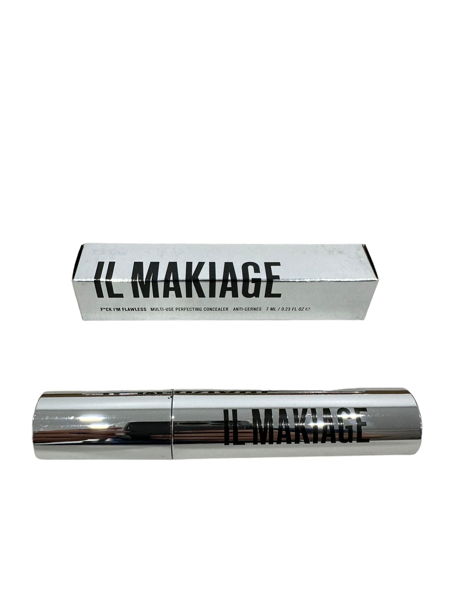 Il Makiage concealer applied on the face for contouring and highlighting.