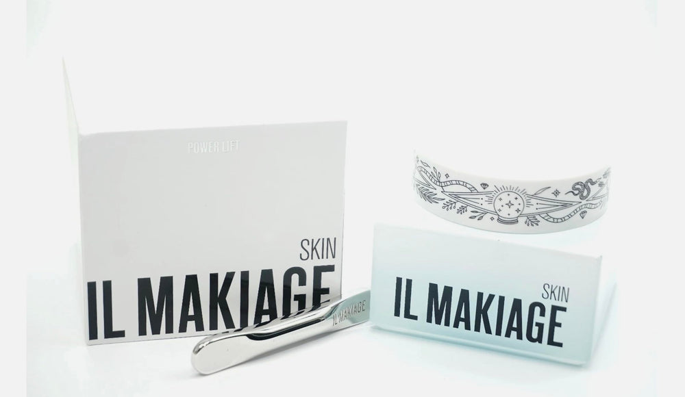 Il Makiage Power Lift jar closeup showing smooth texture for instant softness and hydration.