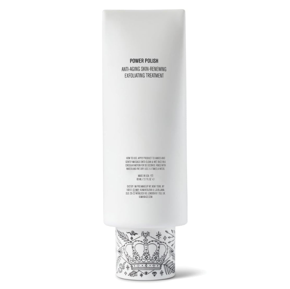 Il Makiage Power Polish close-up showing jojoba spheres for gentle exfoliation.