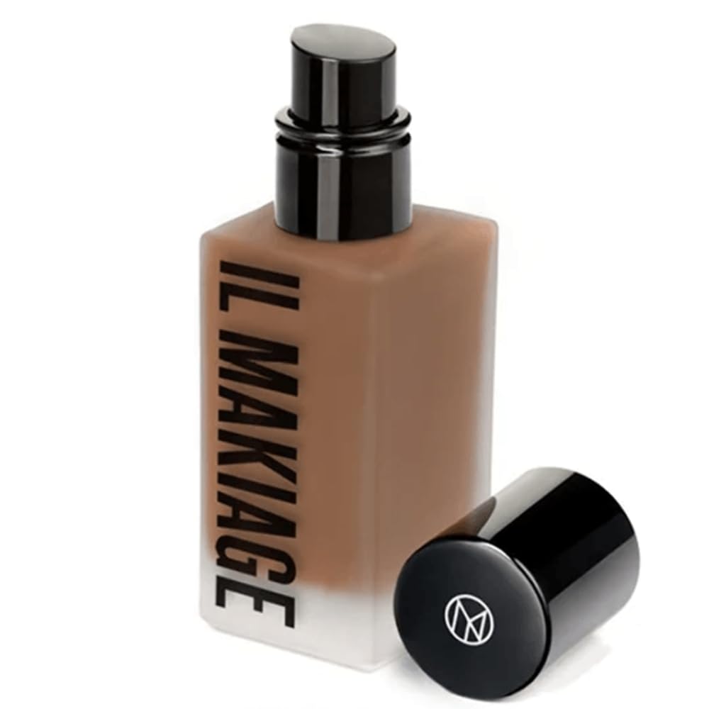 Il Makiage Woke Up Like This Foundation bottle pour demonstrates easy, buildable coverage