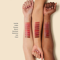 ILIA Balmy Tint on lips demonstrates buildable color and subtle shine.