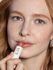 ILIA Balmy Tint Shea Butter detail reveals creamy texture that melts on contact.