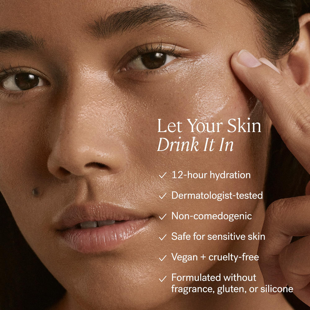 ILIA The Base Face Milk fragrance-free label signals gentle hydration for sensitive skin