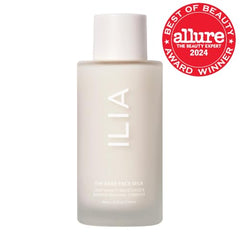 ILIA The Base Face Milk hyaluronic-acid molecules close-up demonstrates deep hydration