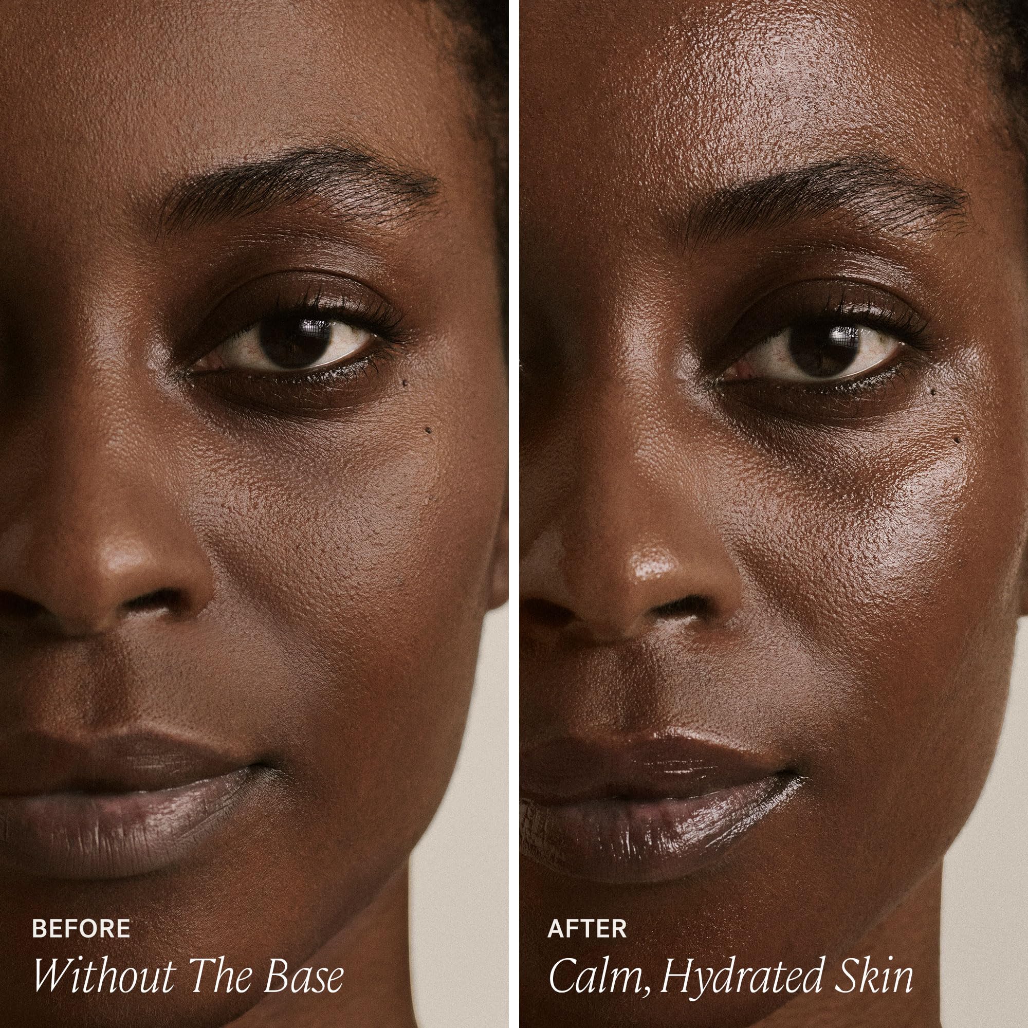 ILIA The Base Face Milk texture-swirl on skin conveys lightweight, layerable moisture