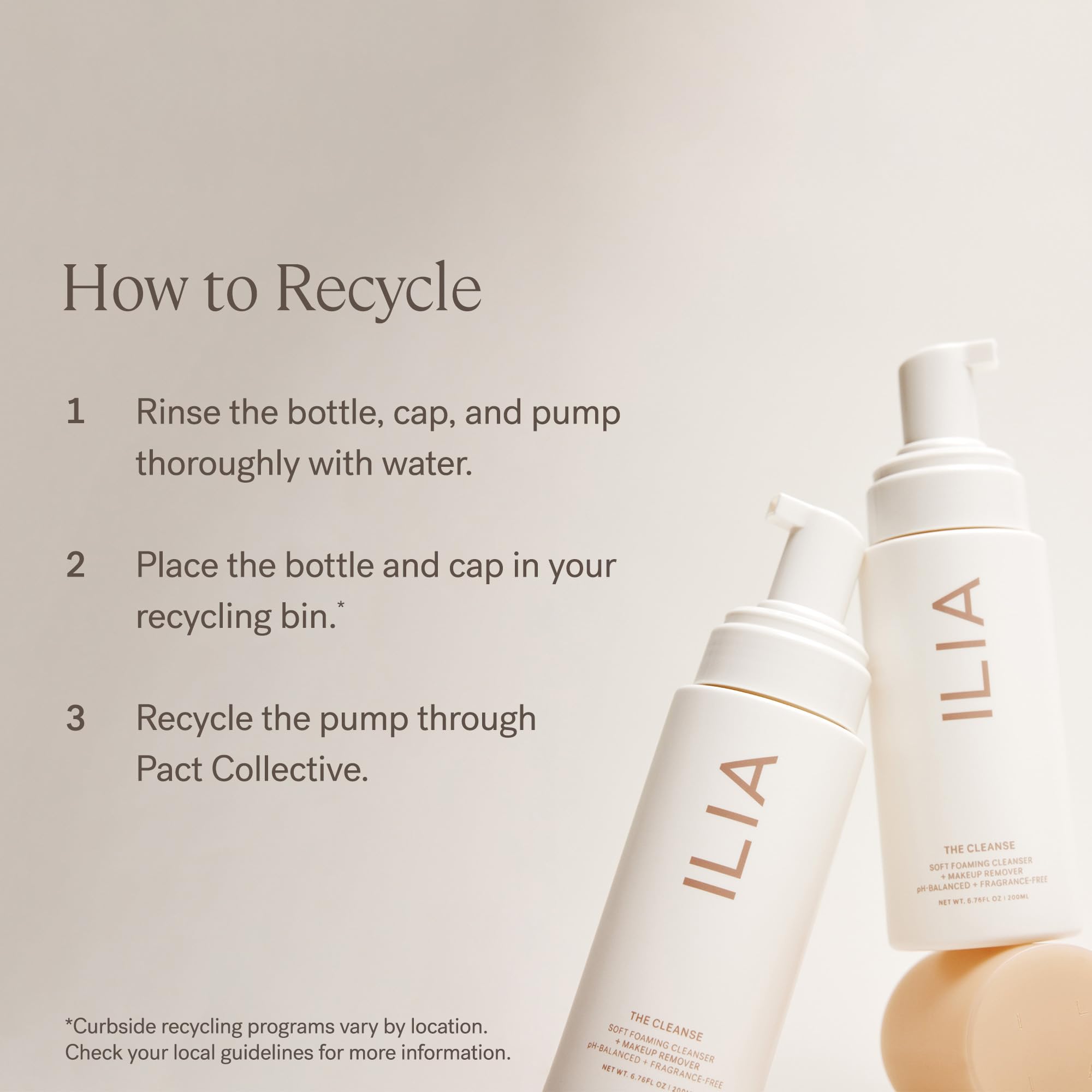 ILIA The Cleanse day-night routine image suggests versatile cleansing for mornings and evenings.
