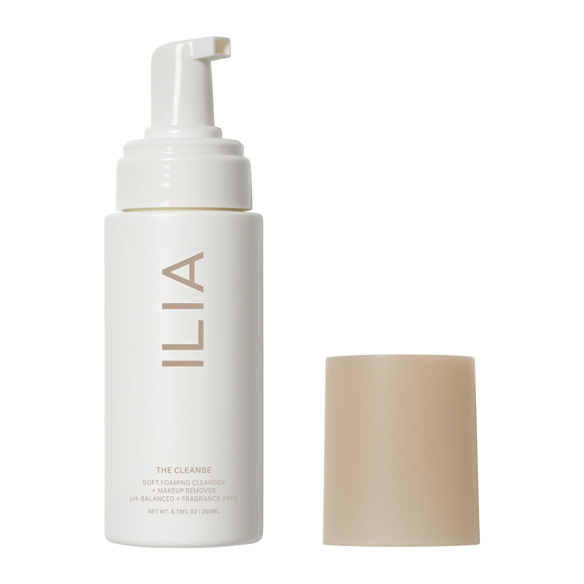 ILIA The Cleanse bottle ready for daily hydrating cleansing ritual.