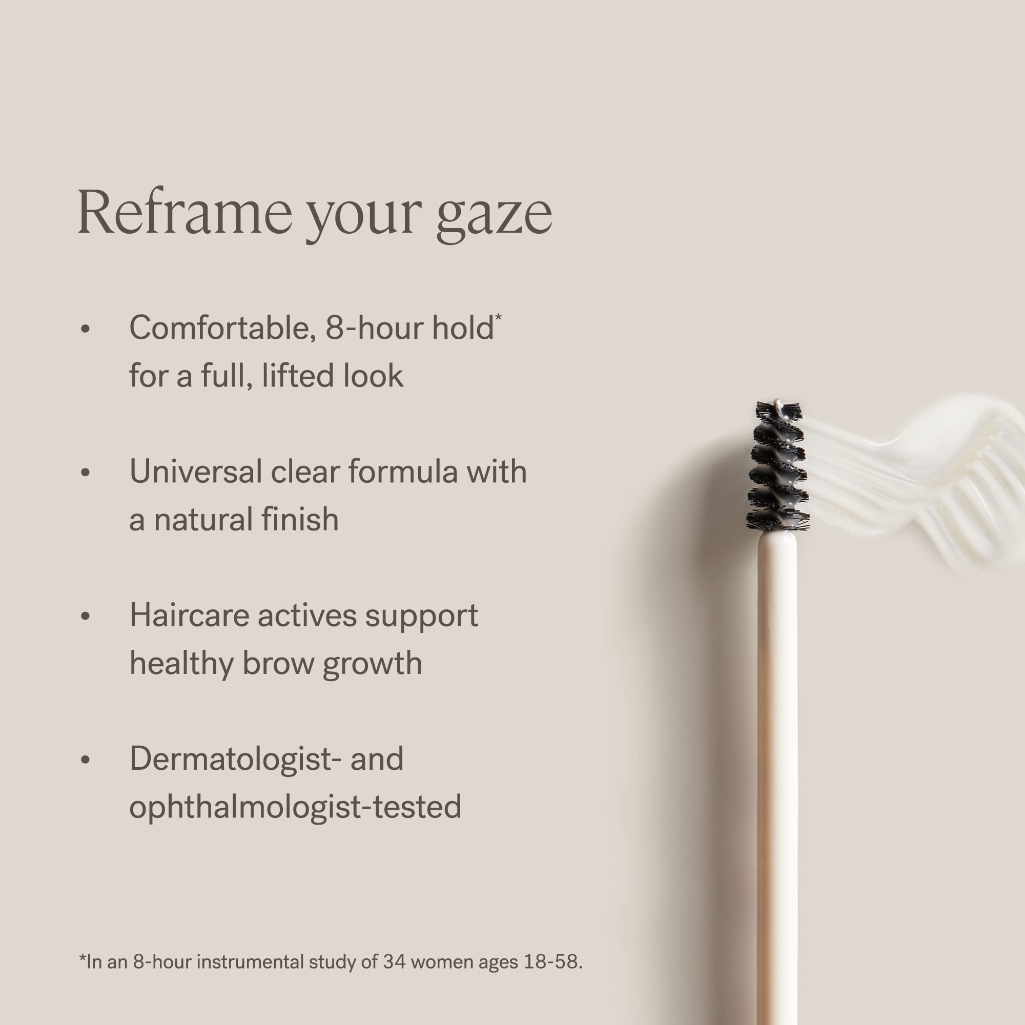 ILIA cruelty-free symbol on packaging emphasizes ethical brow care