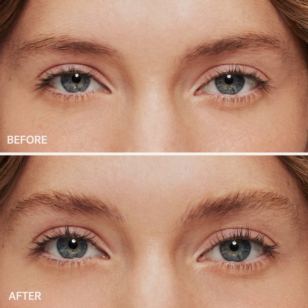 ILIA brow gel on brow shows natural finish in action