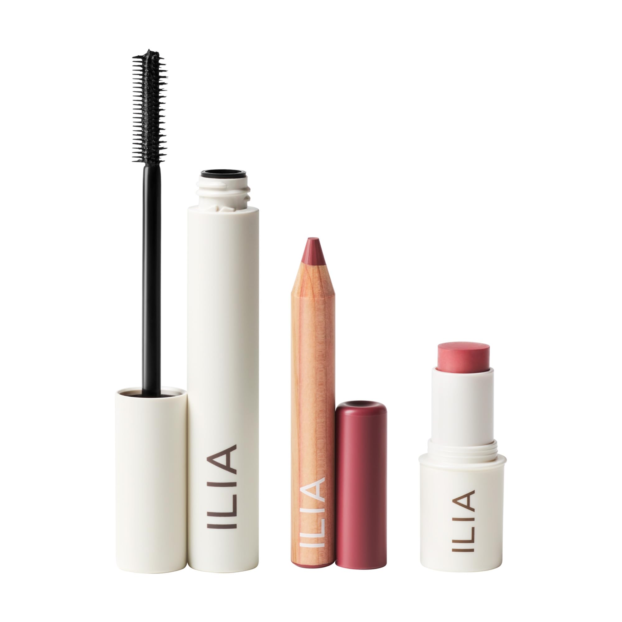 ILIA Limitless Lash Mascara shows lengthened, lifted lashes with separated definition.