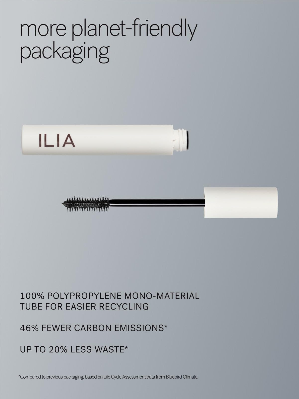 ILIA Limitless Lash suitable for sensitive eyes and contact lenses.