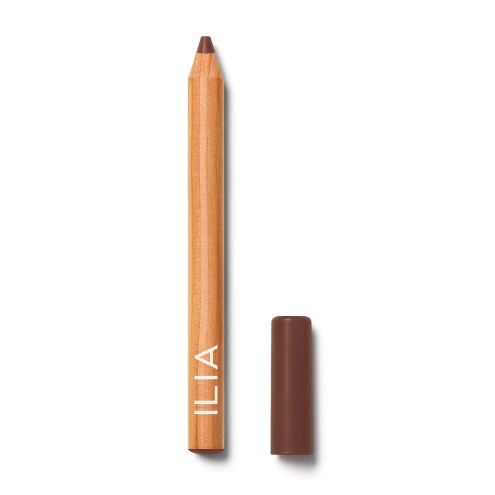 ILIA Lip Sketch Hydrating Crayon Tableau swatch shows rich color with long-lasting hydration.