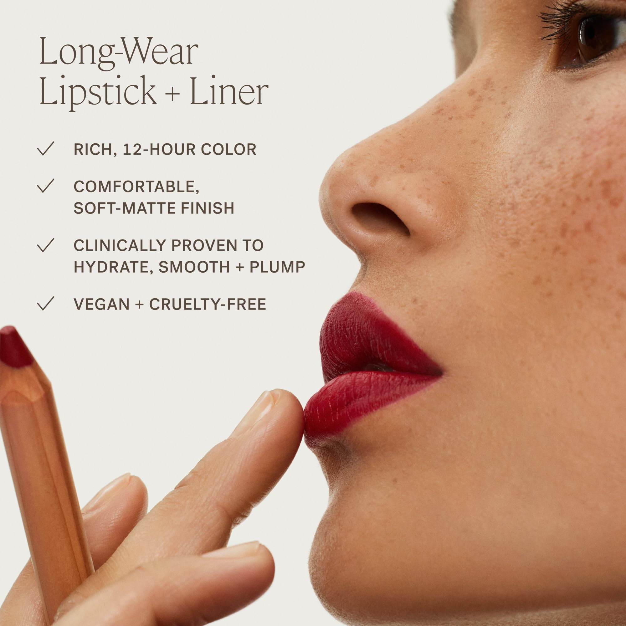 ILIA Lip Sketch Rosehip Oil nourishes and softens lips for comfortable wear.
