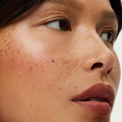 Texture close-up of ILIA Lip Sketch Earthen with soft matte finish