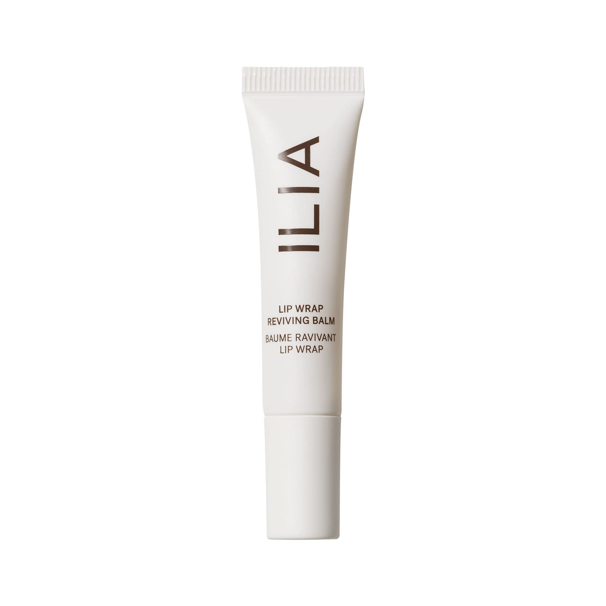 ILIA Lip Wrap Reviving Balm bottle with sea succulent HA icons