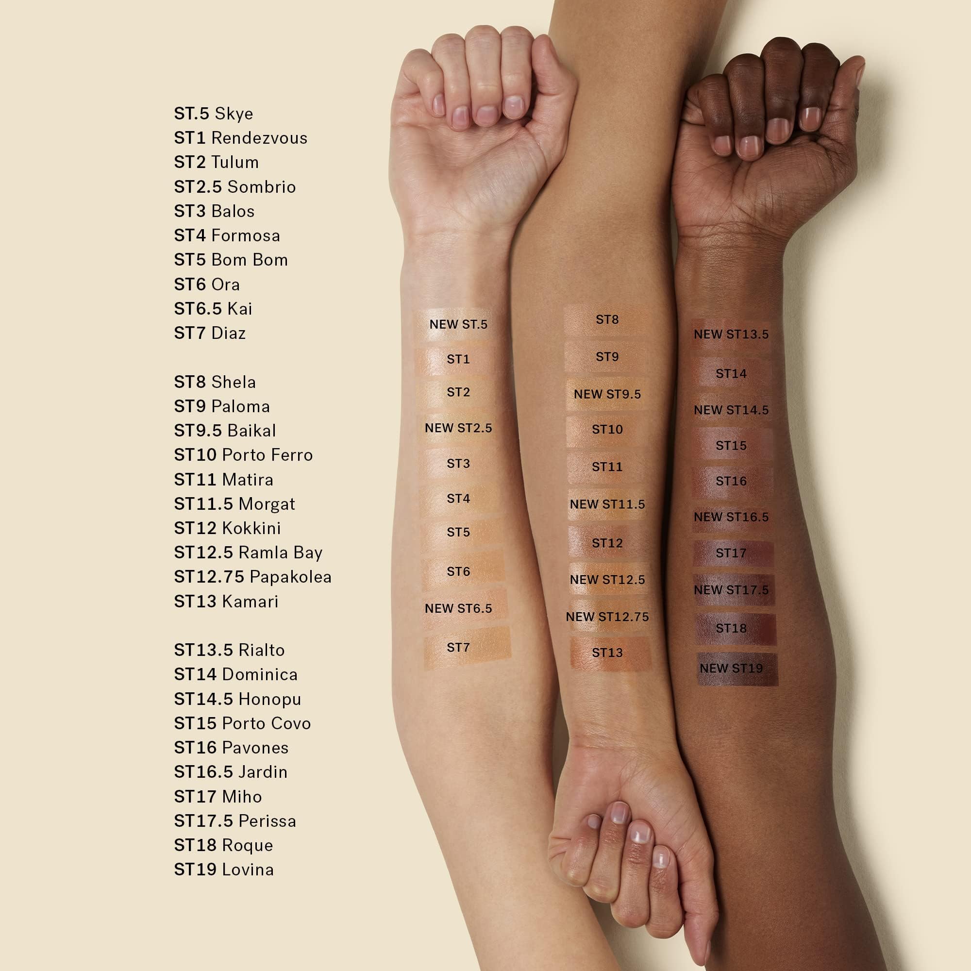 Matira ST11 swatch on skin for a natural shade blend