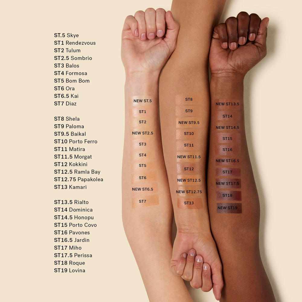Matira ST11 swatch on skin for a natural shade blend