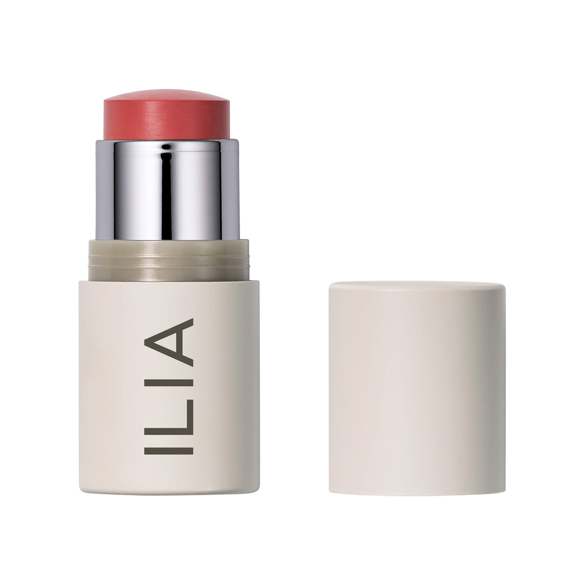 ILIA Multi-Stick All Of Me blended on cheeks for a natural-glow finish.