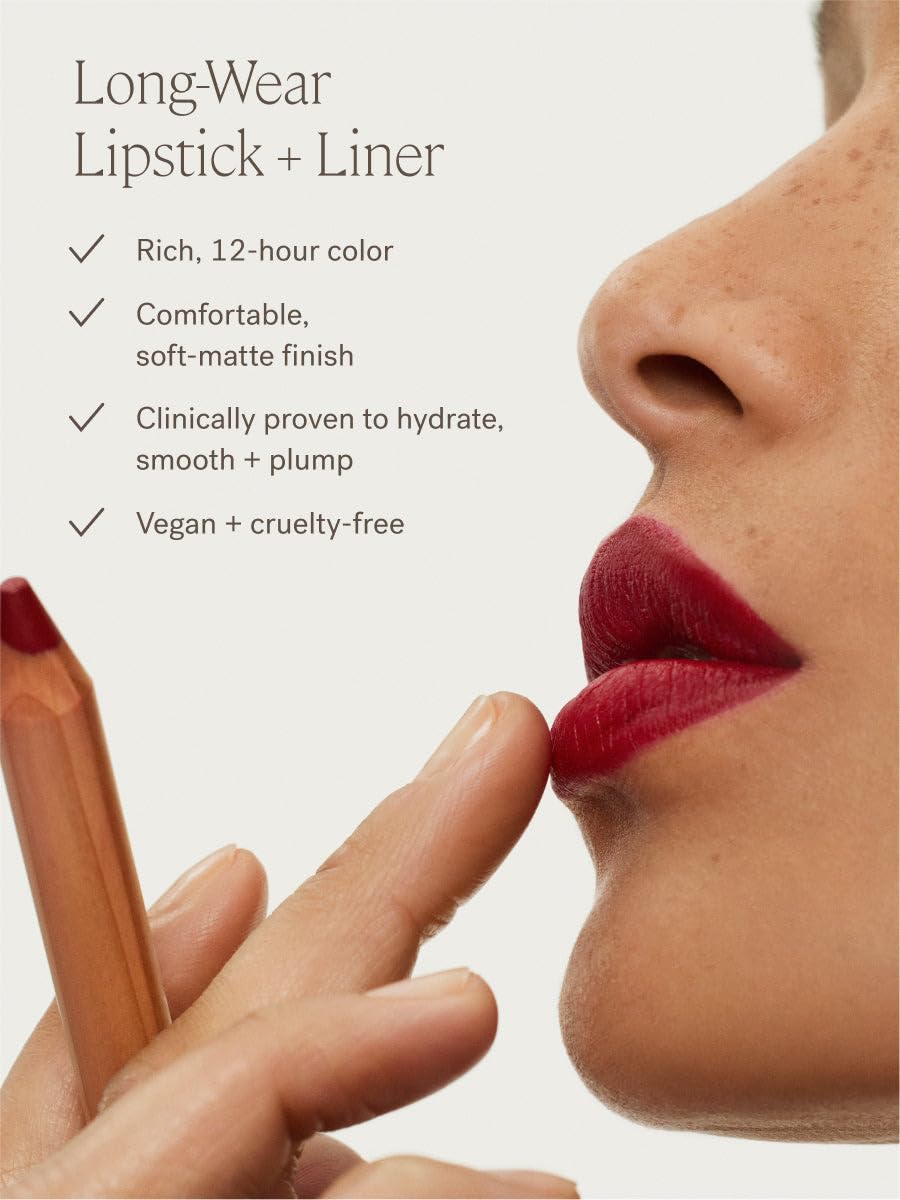 ILIA Multi-Stick creamy color on cheeks and lips blends easily.