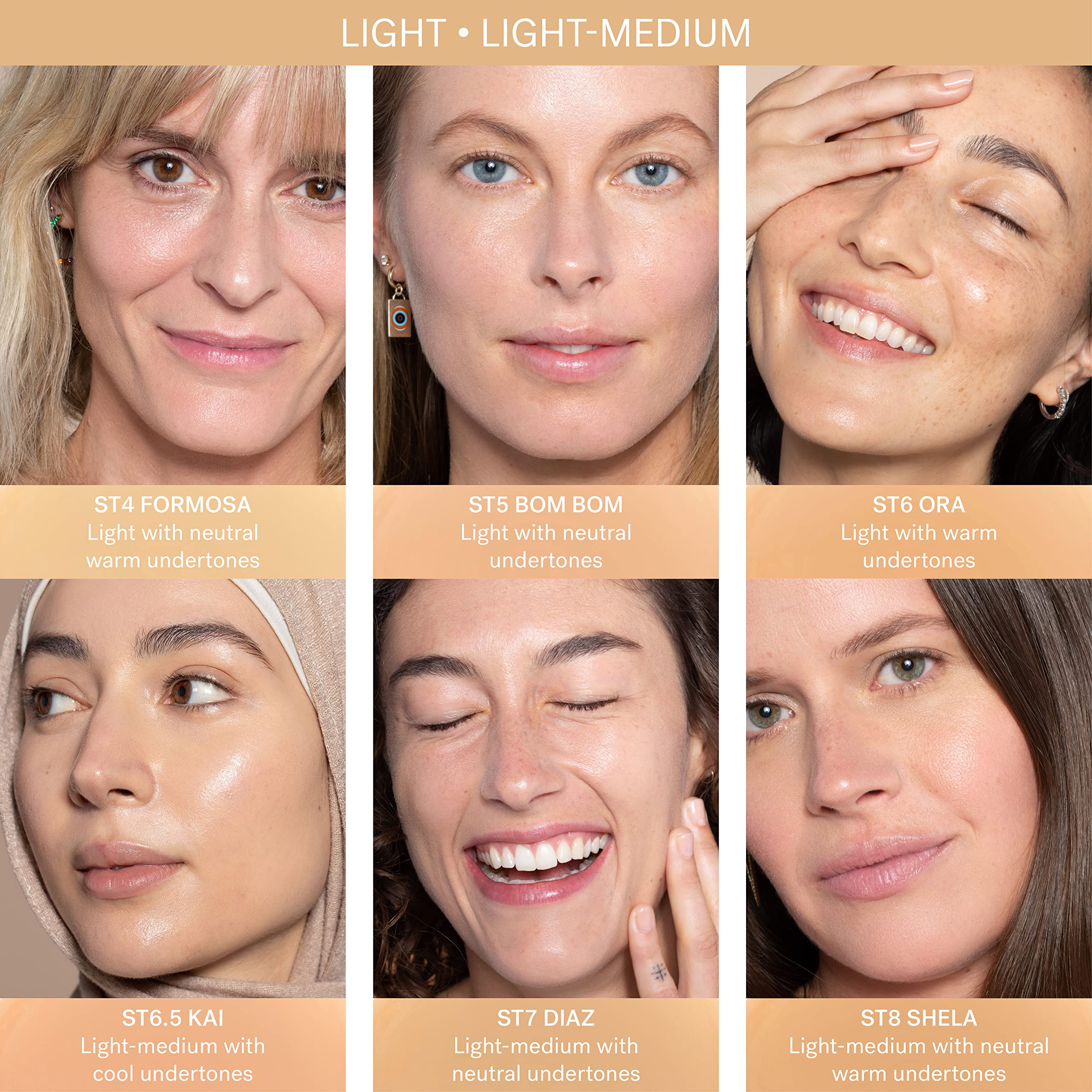 ILIA Super Serum Skin Tint drops on palm highlight effortless layering.