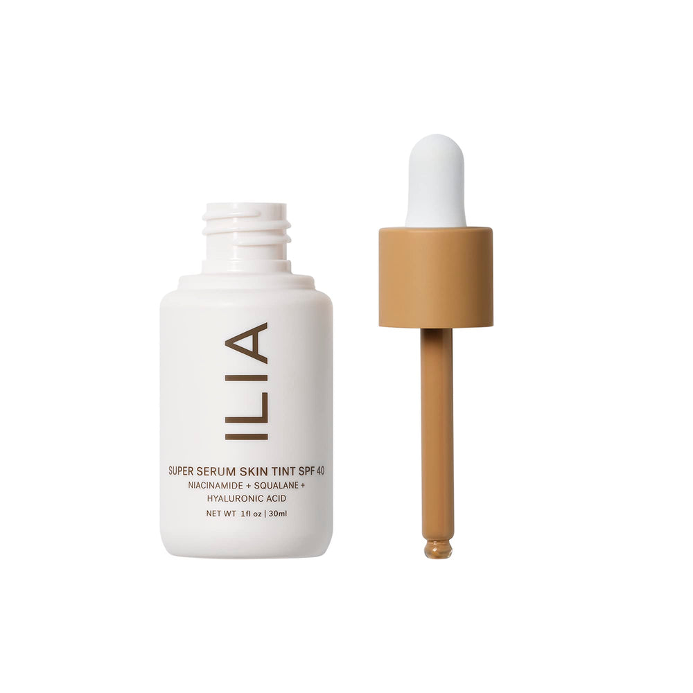 ILIA tint texture closeup shows dewy finish and sheer coverage