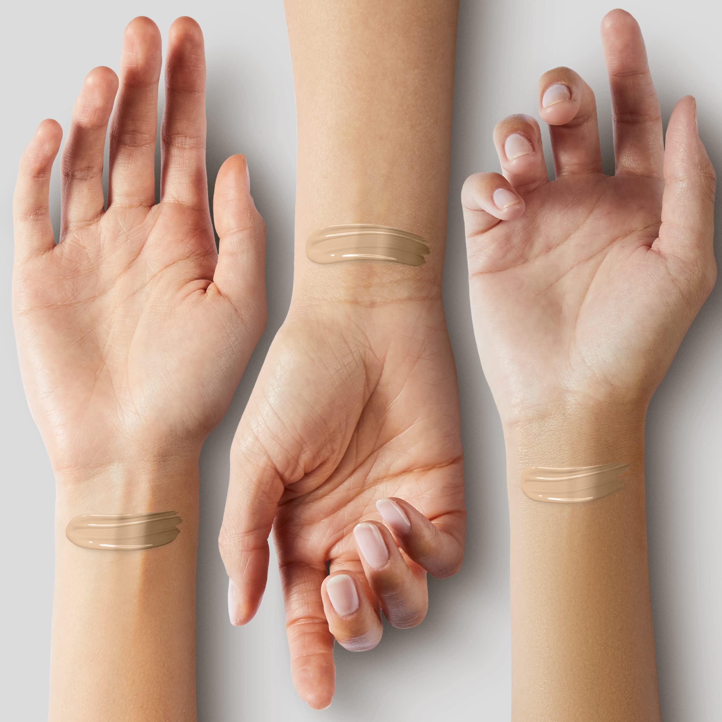 ILIA Super Serum Skin Tint texture displays a light, dewy finish.