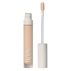 ILIA True Skin Serum Concealer packaging shows sleek tube for daily easy application