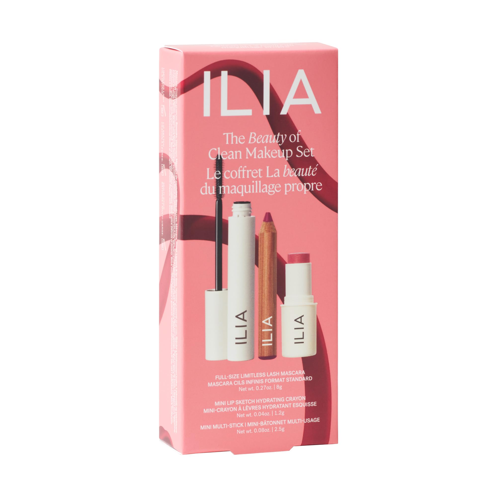 ILIA vegan cruelty-free gluten-free formulas showcased for everyday use.