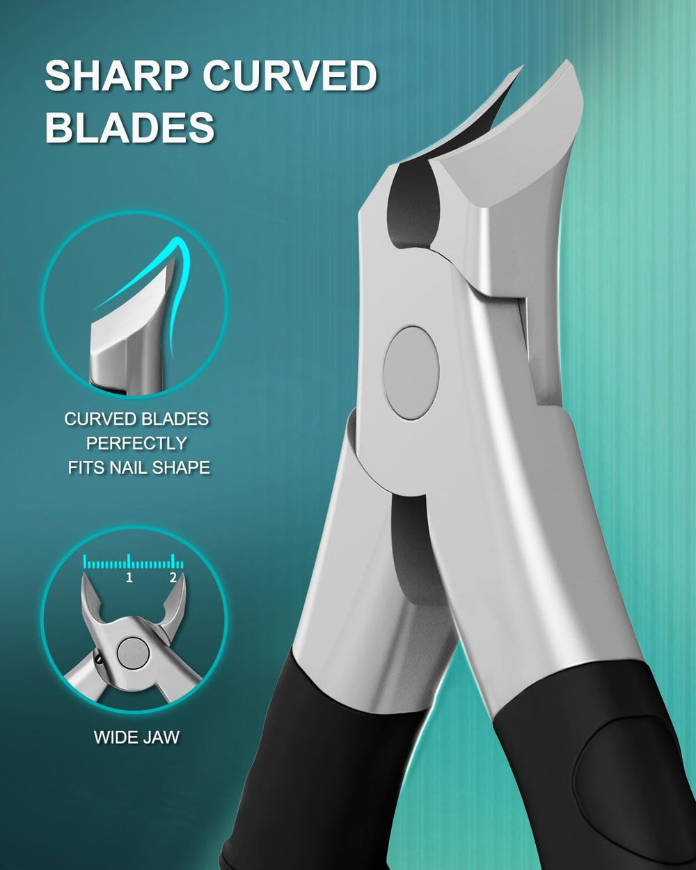 ILLFER ergonomic anti-slip handle for comfortable trimming.