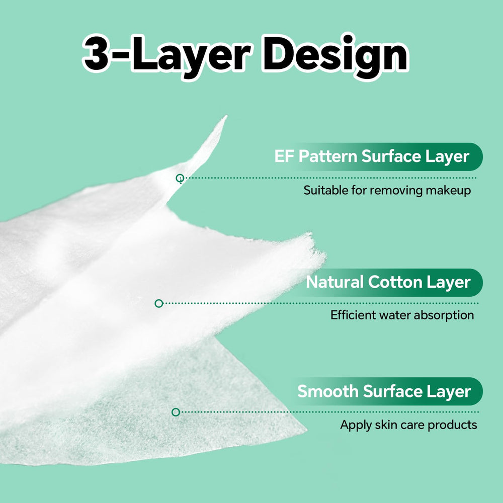 Illidi Cotton Pads with rounded corners to prevent snagging during application.