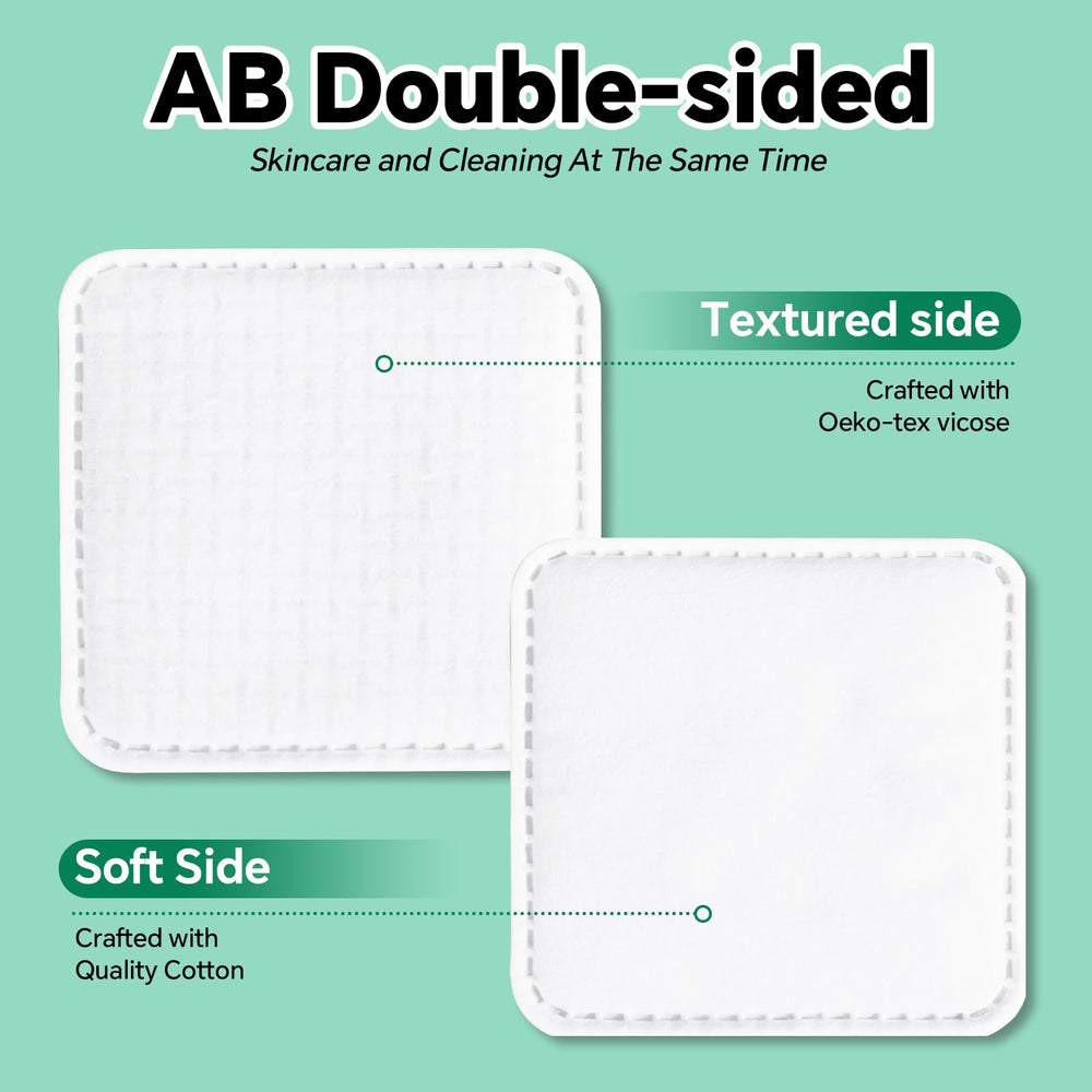 Illidi Large Square Cotton Pads show ultra-soft lint-free texture for comfortable daily use.
