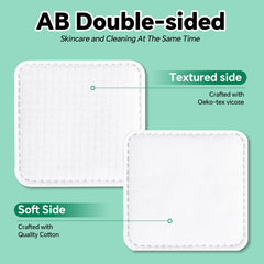 Illidi Large Square Cotton Pads show ultra-soft lint-free texture for comfortable daily use.