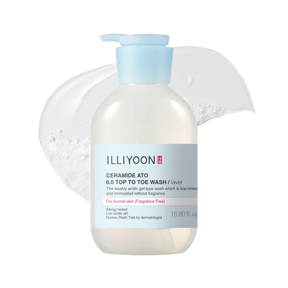 Illiyoon Ceramide Ato 6.0 top-to-toe wash bottle with mild formula for sensitive skin