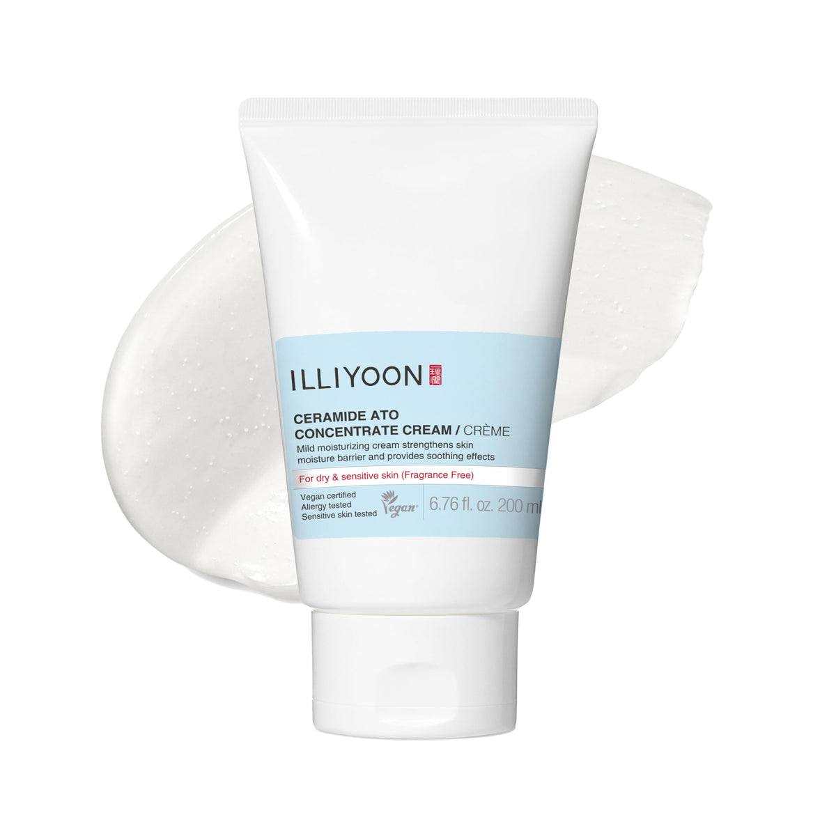 Illiyoon Ceramide Ato Concentrate Cream tub packaging signaling rich hydration for dry skin.