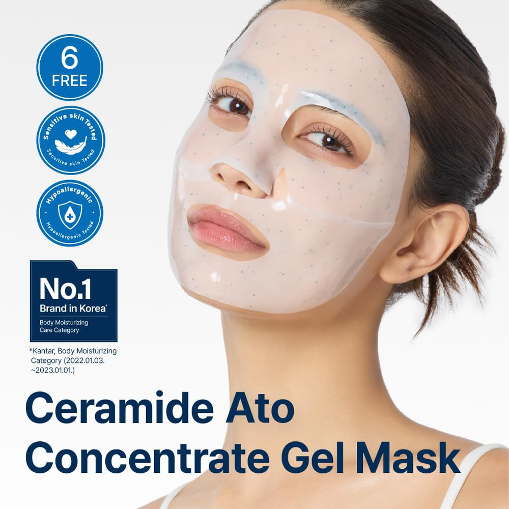 Illiyoon Ceramide Ato Concentrate Mask hydrogel texture delivering deep moisture.
