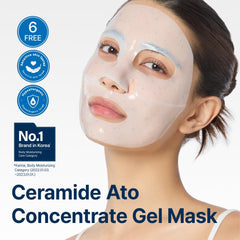 Illiyoon Ceramide Ato Concentrate Mask hydrogel texture delivering deep moisture.
