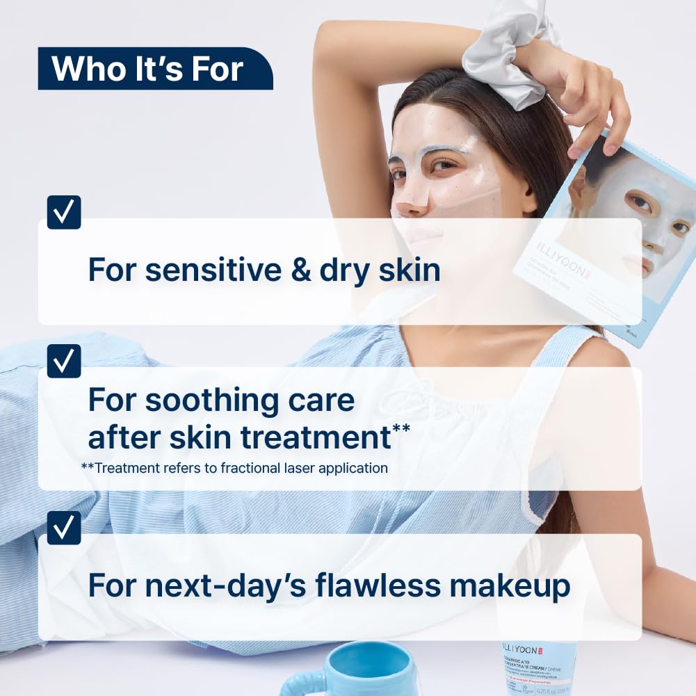 Illiyoon Ceramide Ato Concentrate Gel Mask used as sleeping mask for overnight hydration.
