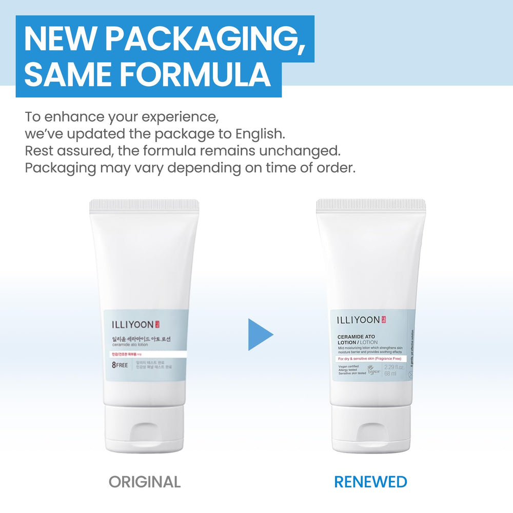 Illiyoon Ceramide Ato Lotion barrier illustration emphasizes ceramide-based protection