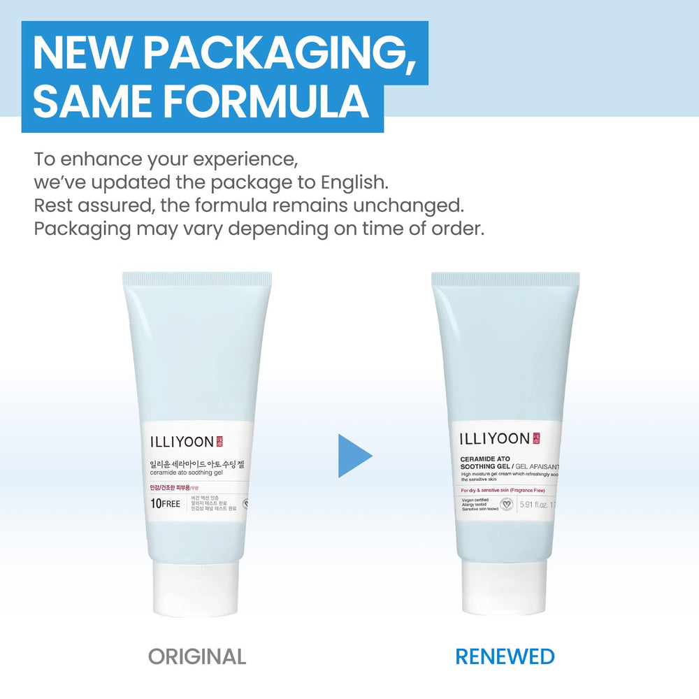 Cooling sensation visuals with Illiyoon ceramide gel during morning routine.