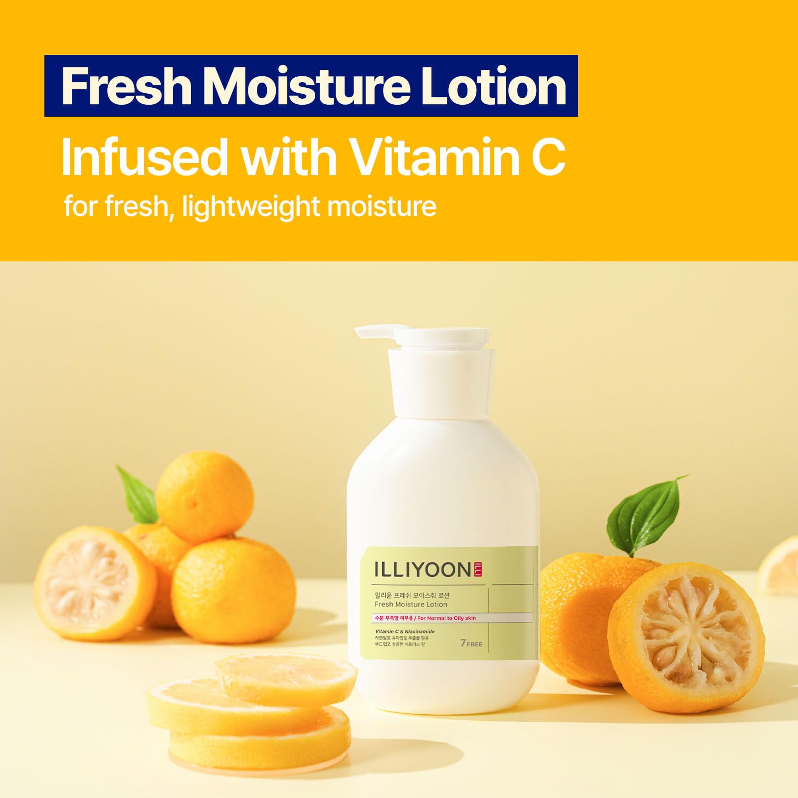 Illiyoon Fresh Moisture Lotion back label—highlights usage and key ingredients.