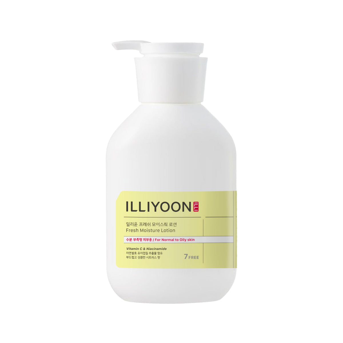 Illiyoon Fresh Moisture Lotion bottle front—daily hydration for dry, rough skin.